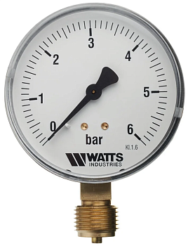 Манометр рад. 80/6 (1/2", 0-6 бар) WATTS